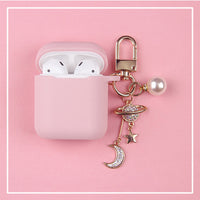 Cosmic Astronaut Spaceman Silicone Case for AirPods-Key Ring